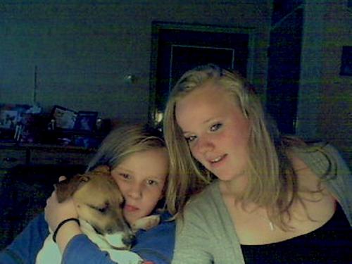 ik&me zusje. & die lieve hond!!