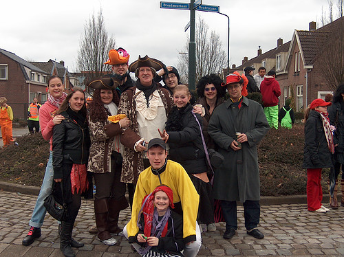 Groeps foto met carnaval :D