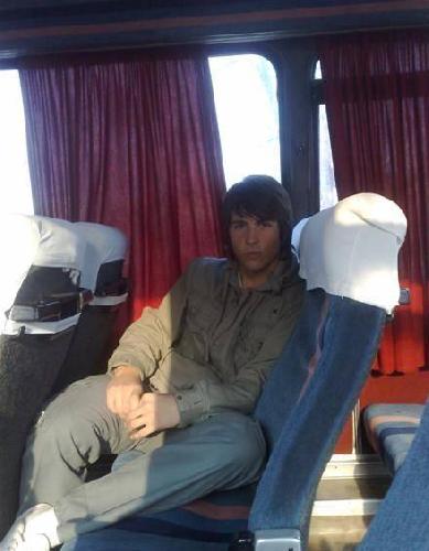 me lief in de bus
