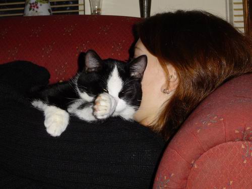 Ik met mn kat mickey-2003